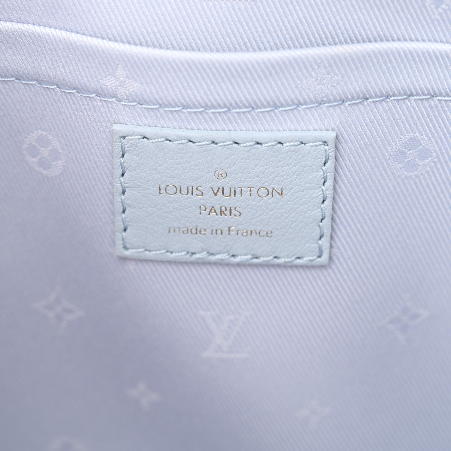 Louis Vuitton Calfskin Bubblegram Alma BB Ice Blue 6 of 9