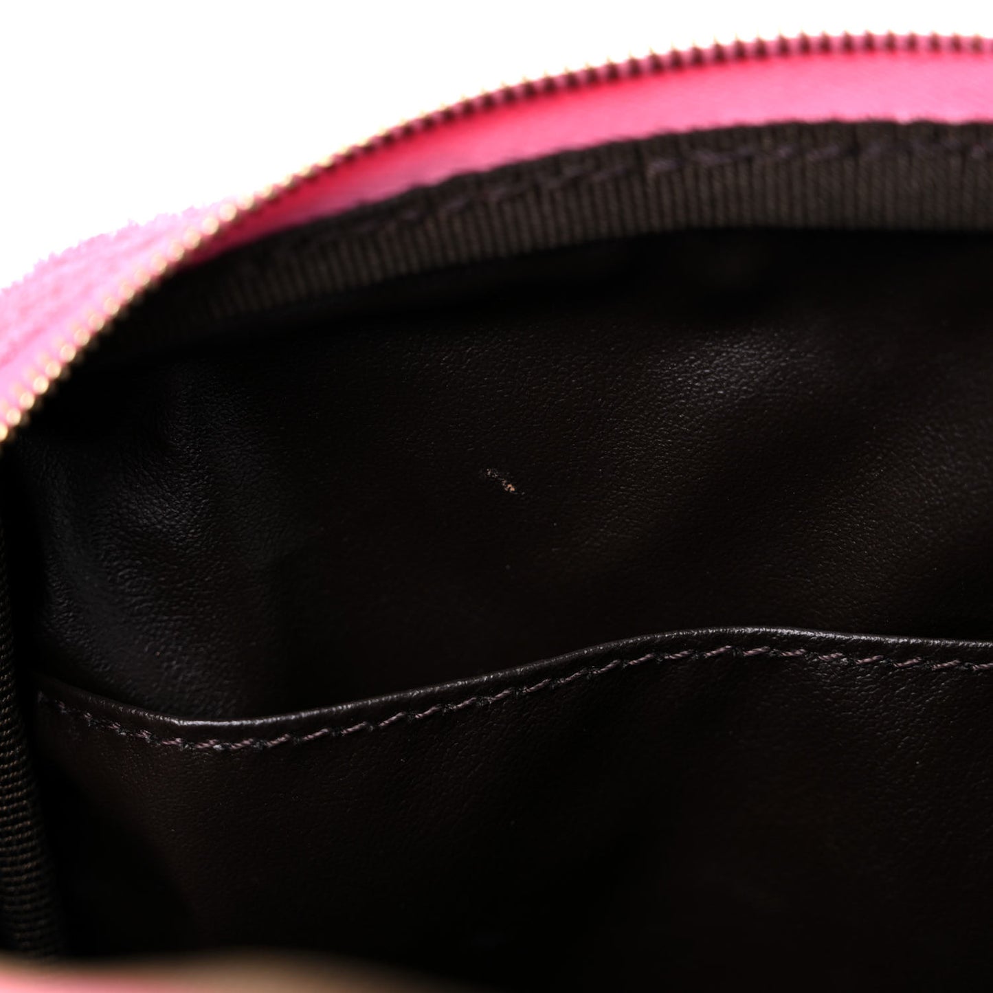 Terry Cloth Vitello Century Matte FF 1974 Embossed Medium Trapezoid Beauty Pouch Lollypop