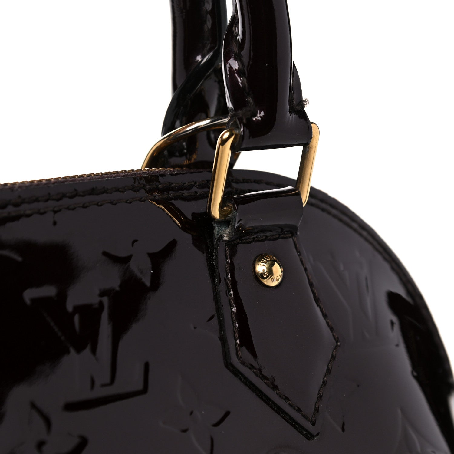 Louis Vuitton Vernis Alma BB Amarante 18 of 21