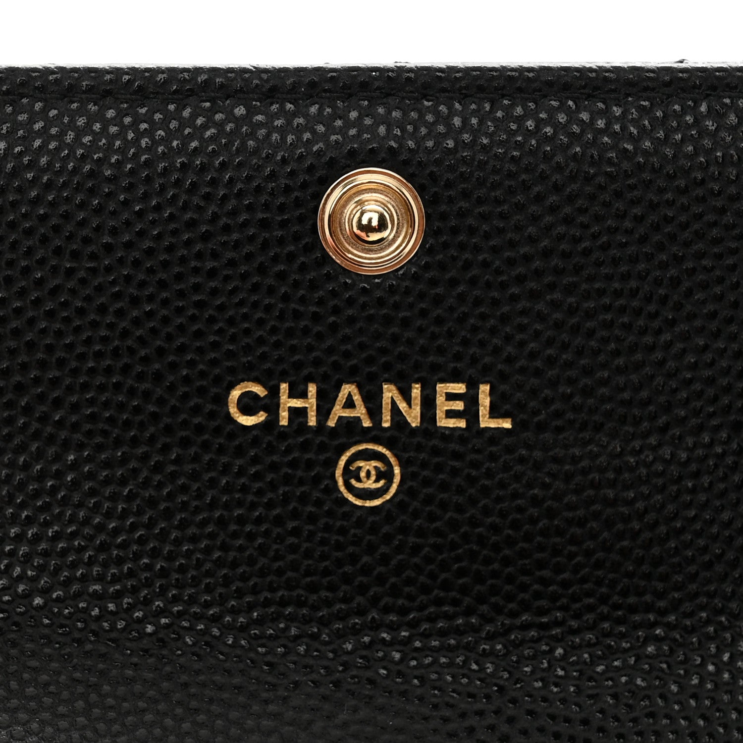 Chanel Caviar Quilted Crystal CC Flap Card Holder Black 6 of 10