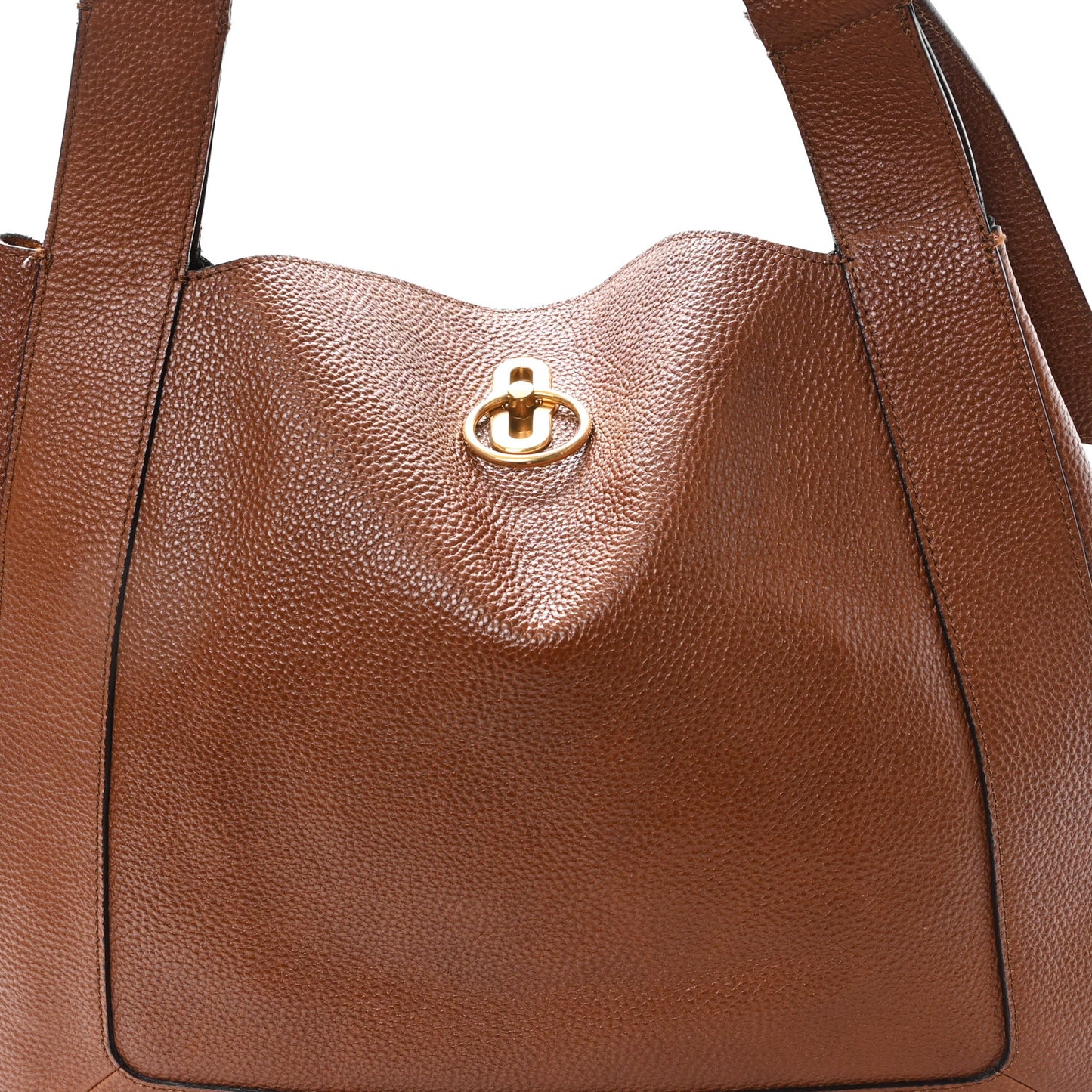 Small Classic Grain Calfskin Marloes Hobo Oak