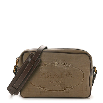Prada Jacquard Logo Camera Bag Corda Bruciato 1 of 10