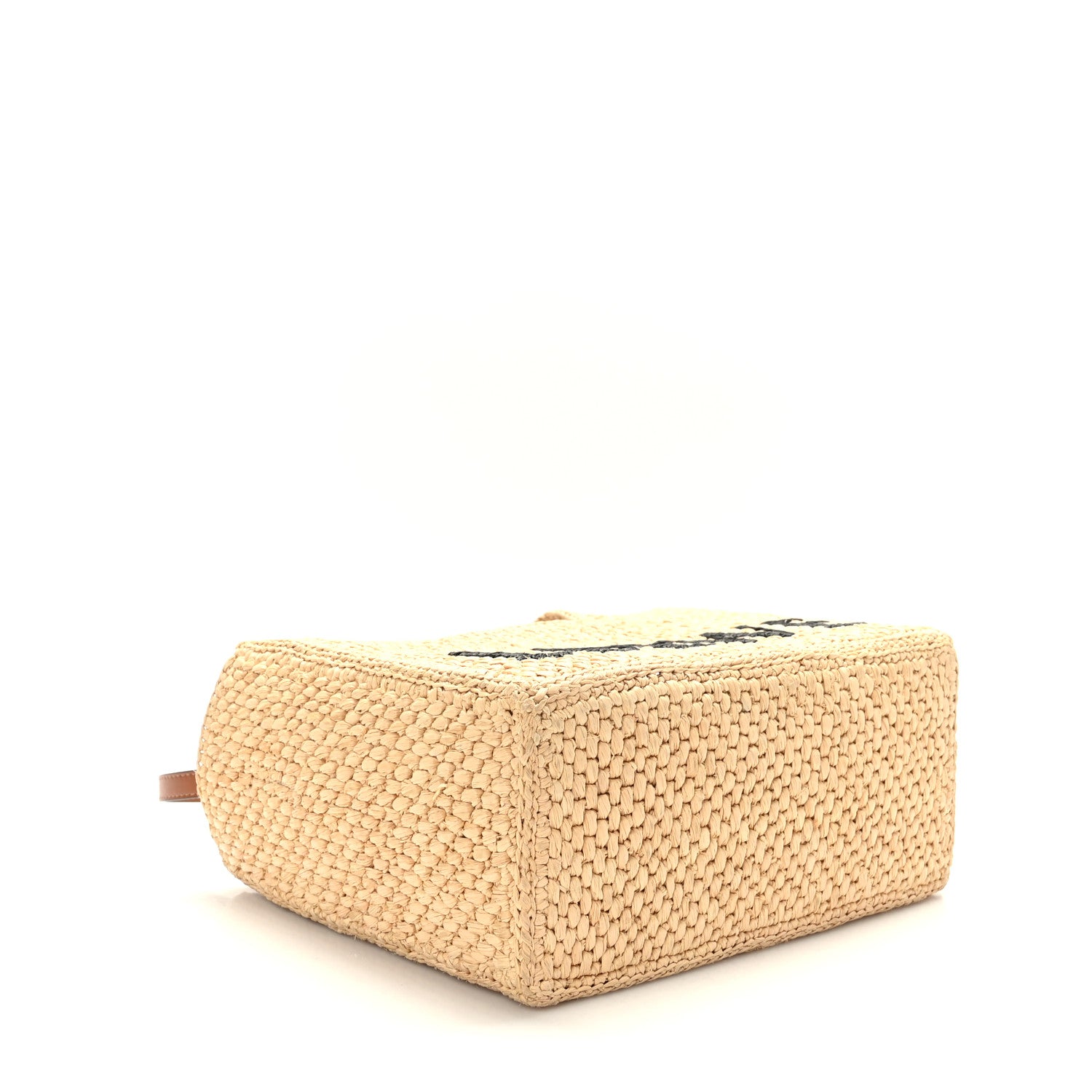 Loewe Raffia Small Paula's Ibiza Logo Tote Natural Tan 7 of 17