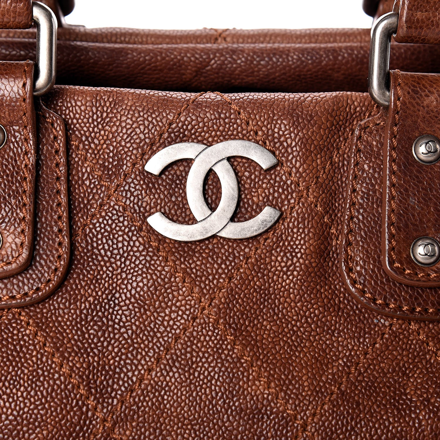 Chanel Caviar Small Outdoor Ligne Doctor Bag Brown 8 of 16