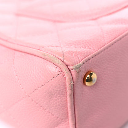 Chanel Caviar Quilted Small Bowler Pink 10 of 16