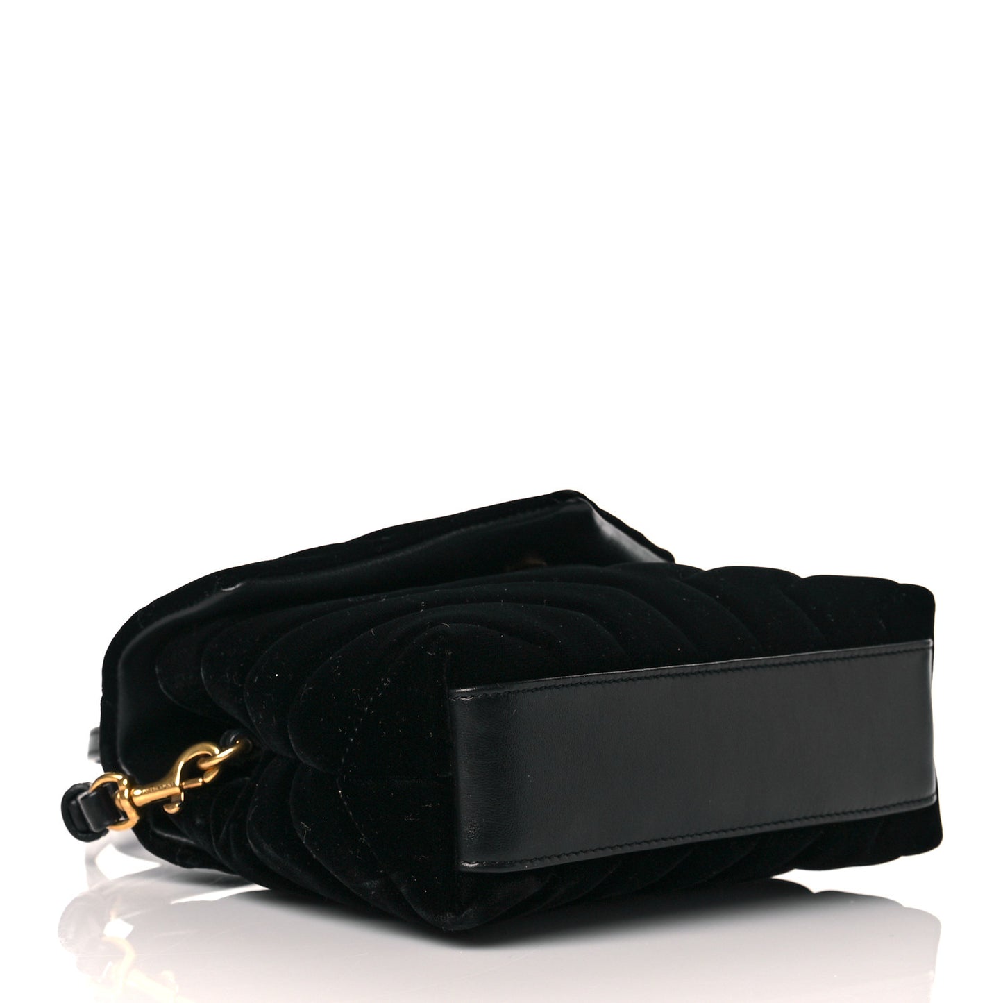 Velvet Y Quilted Monogram Toy Loulou Chain Satchel French Black