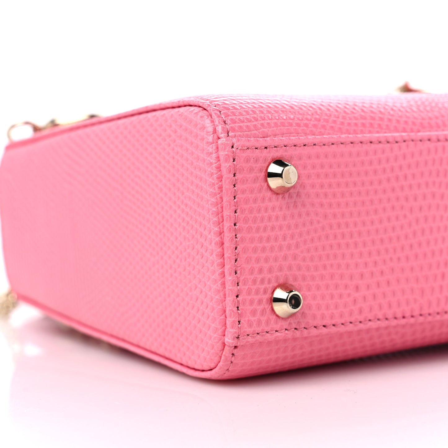 Lizard Mini Lady Dior Pink
