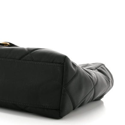 Prada Re-Nylon Impuntu Quilted Re-Edition 1995 Chaine East West Medium Tote Bag Black 10 of 10