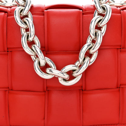 Bottega Veneta Lambskin Maxi Intreccio Padded Chain Cassette Crossbody Bag Nail Polish 8 of 10