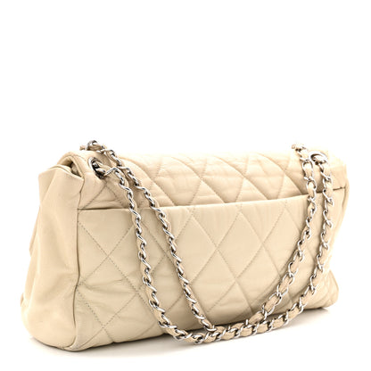 Chanel Glazed Caviar Medium Nature Flap Bag White 5 of 19