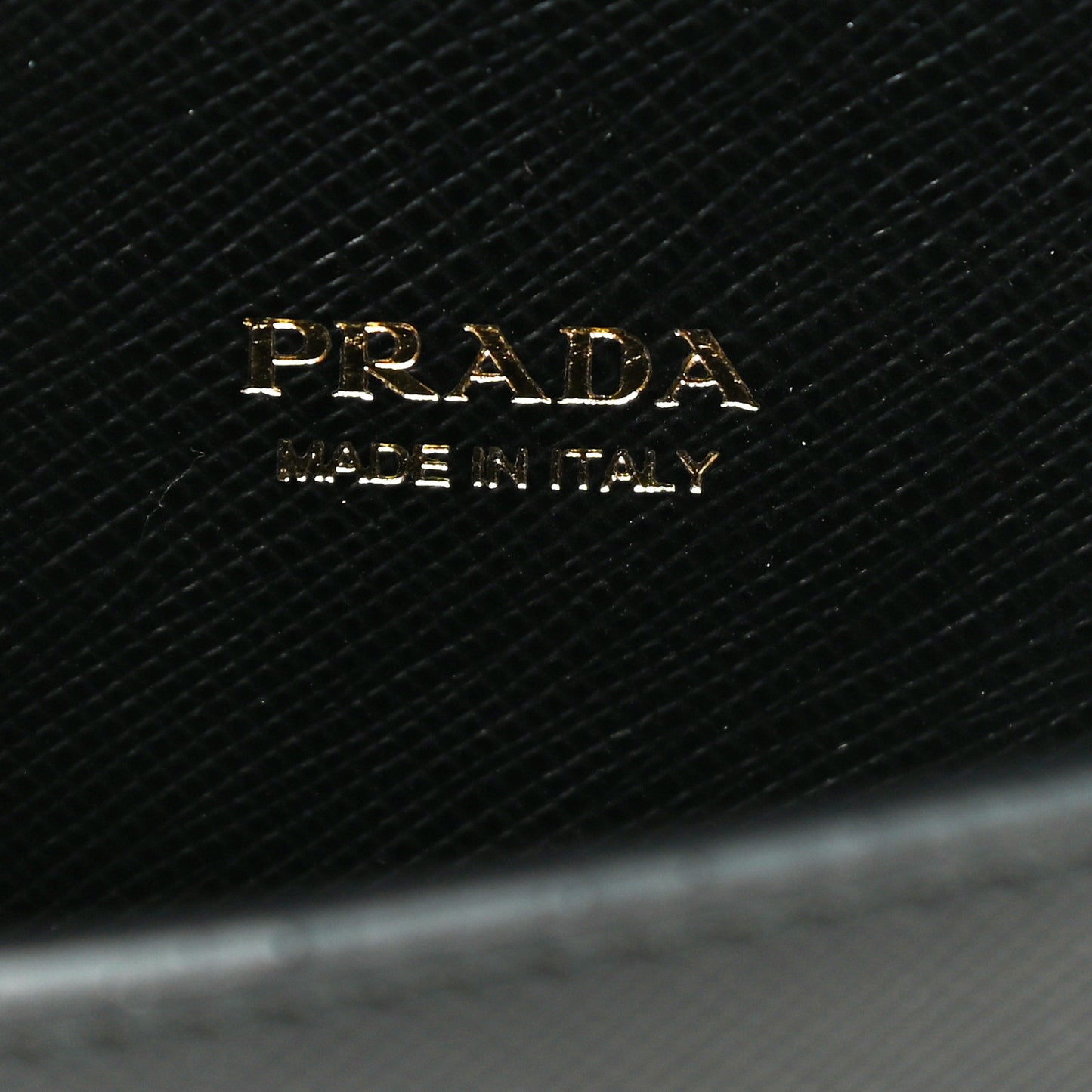 Saffiano Chain Wallet Black