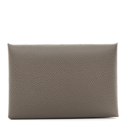 Hermes Epsom Verso Calvi Card Case Etain Vert Criquet 1 of 7
