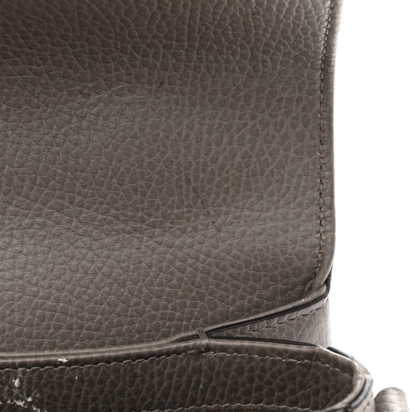 Dollar Calfskin Interlocking G Top Handle Shoulder Bag Loess