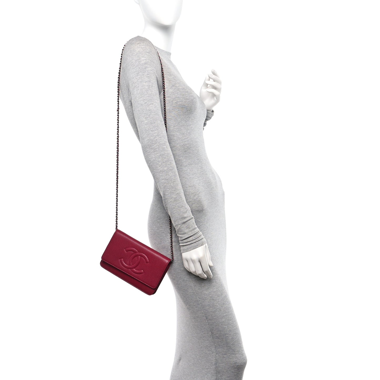 Caviar Timeless CC Wallet on Chain WOC Dark Pink