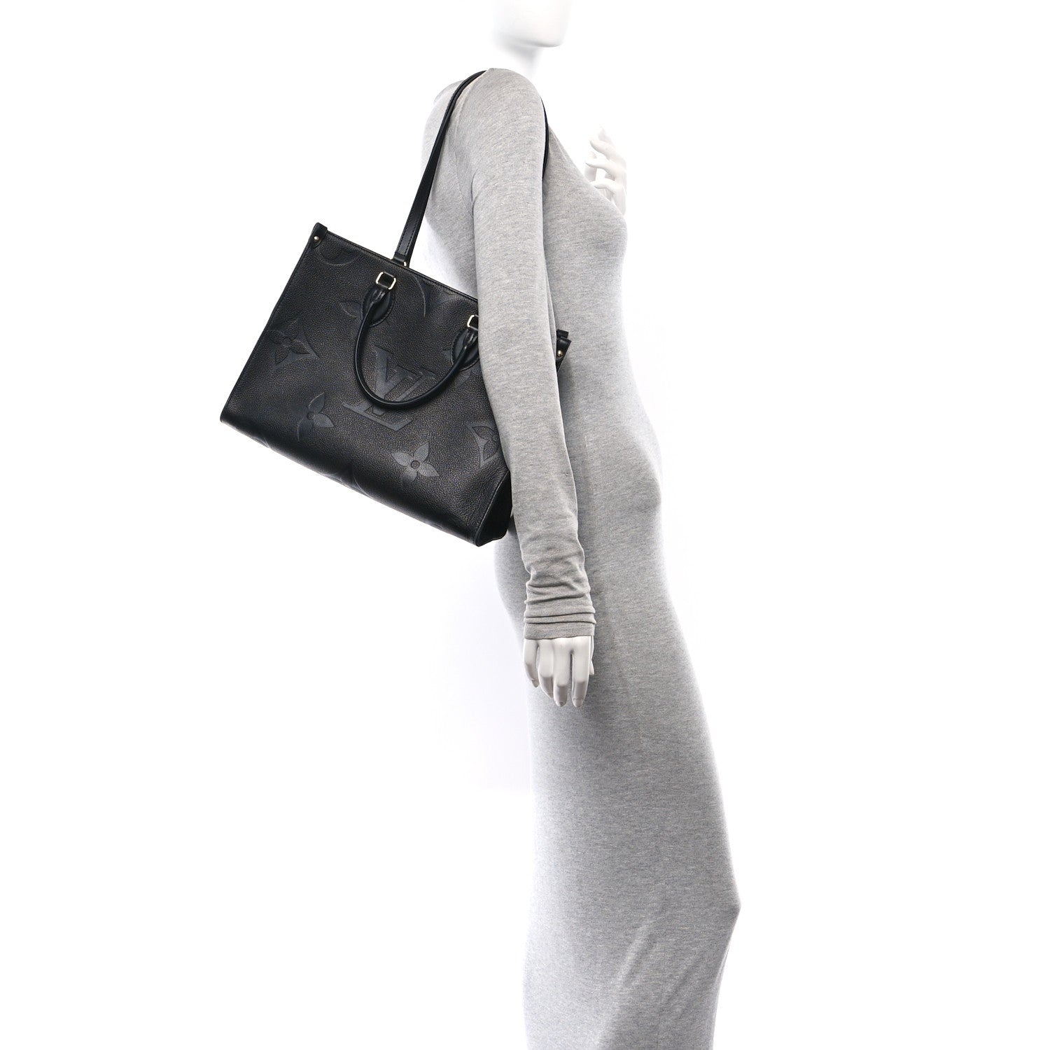 Louis Vuitton Empreinte Monogram Giant Onthego MM Black 2 of 15