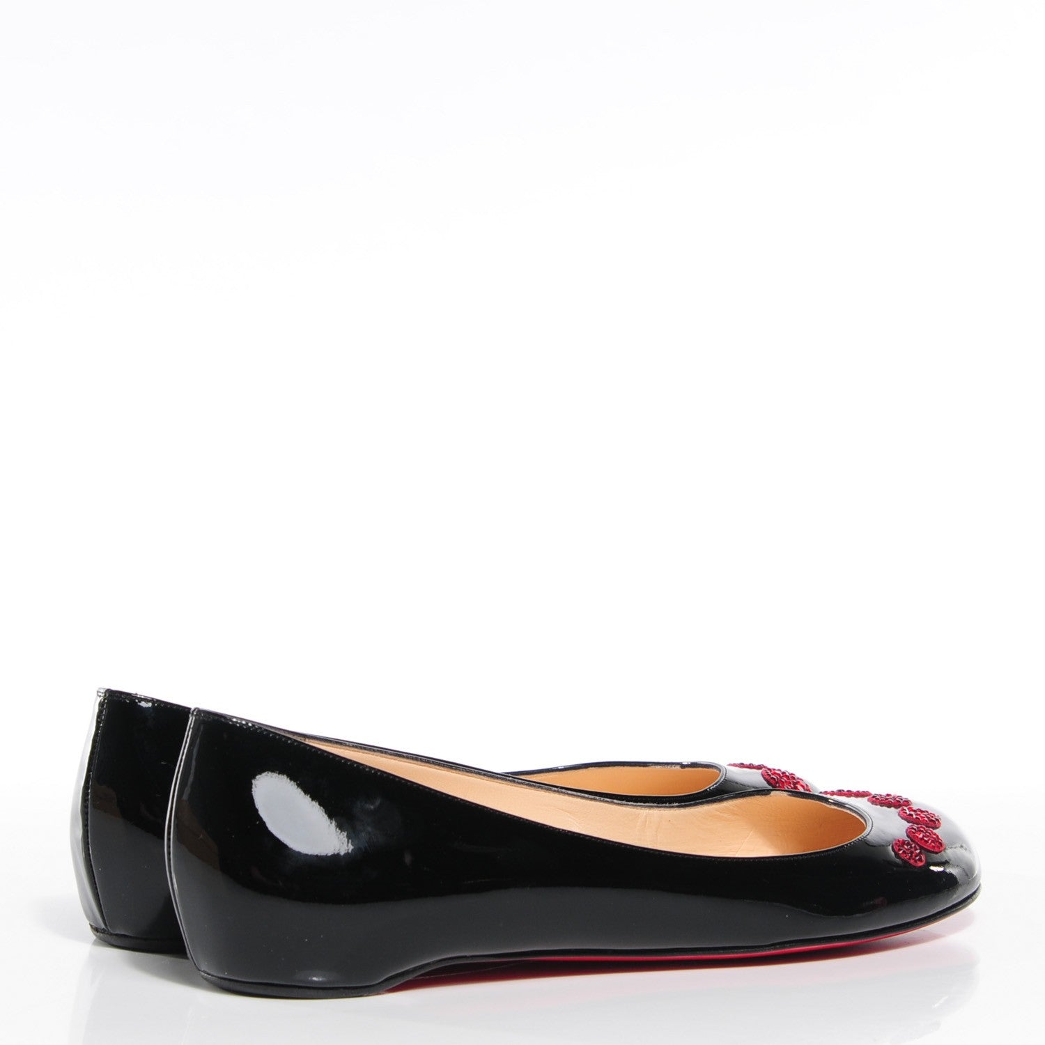 Christian Louboutin Patent Simplenodo Flats 37 Black 4 of 5