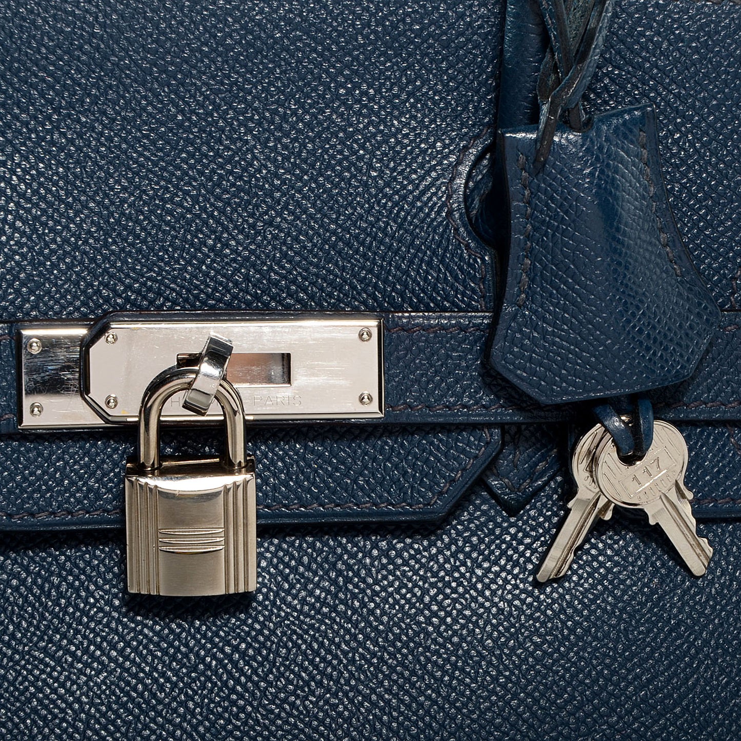 Epsom Birkin 30 Bleu de Prusse