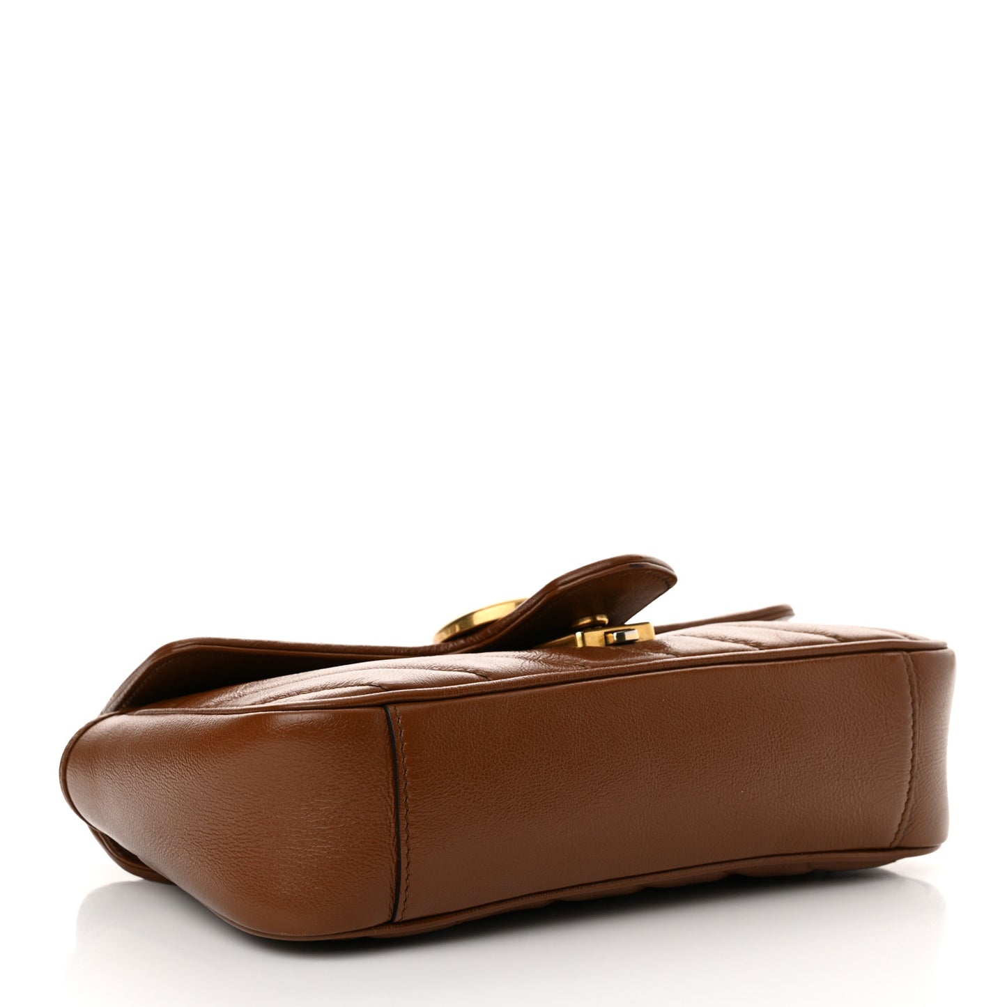 Azalea Calfskin Matelasse Diagonal Mini GG Marmont Shoulder Bag Cuir