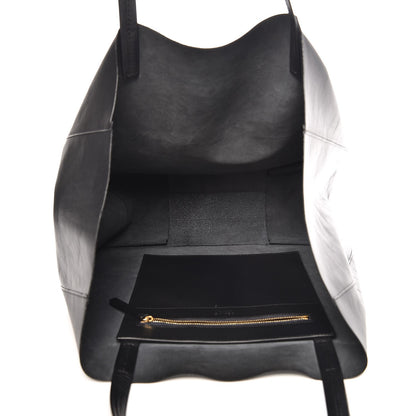 Celine Lambskin Horizontal Cabas Black 5 of 12