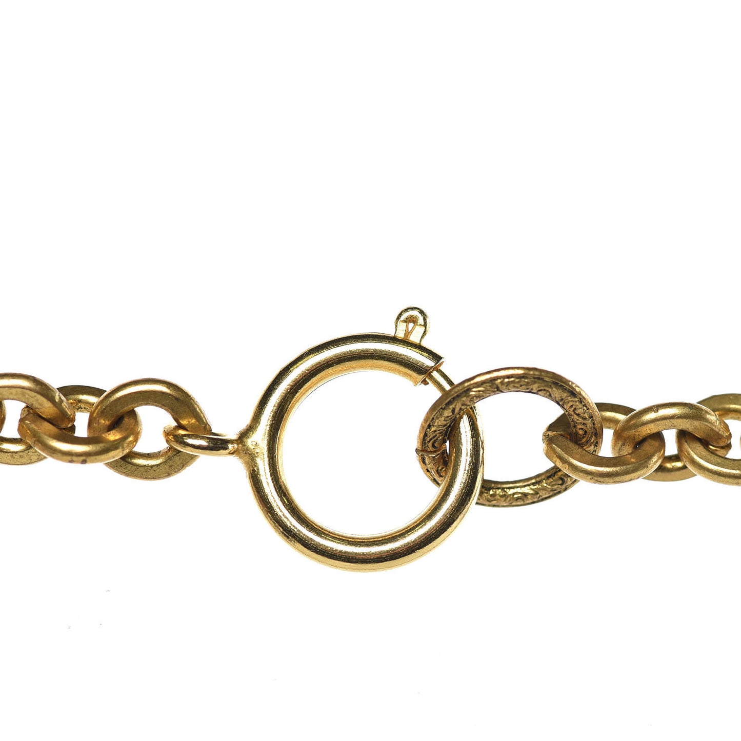 CC Pendant Short Necklace Gold