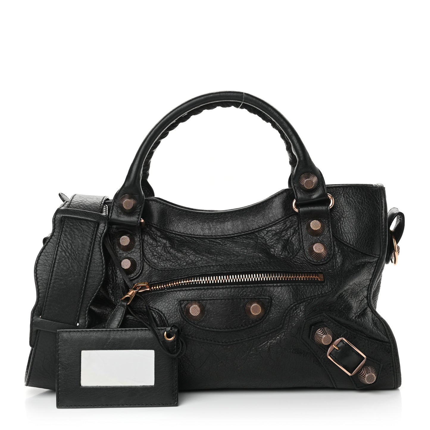 Agneau Giant 21 Rose Gold Hardware City Black
