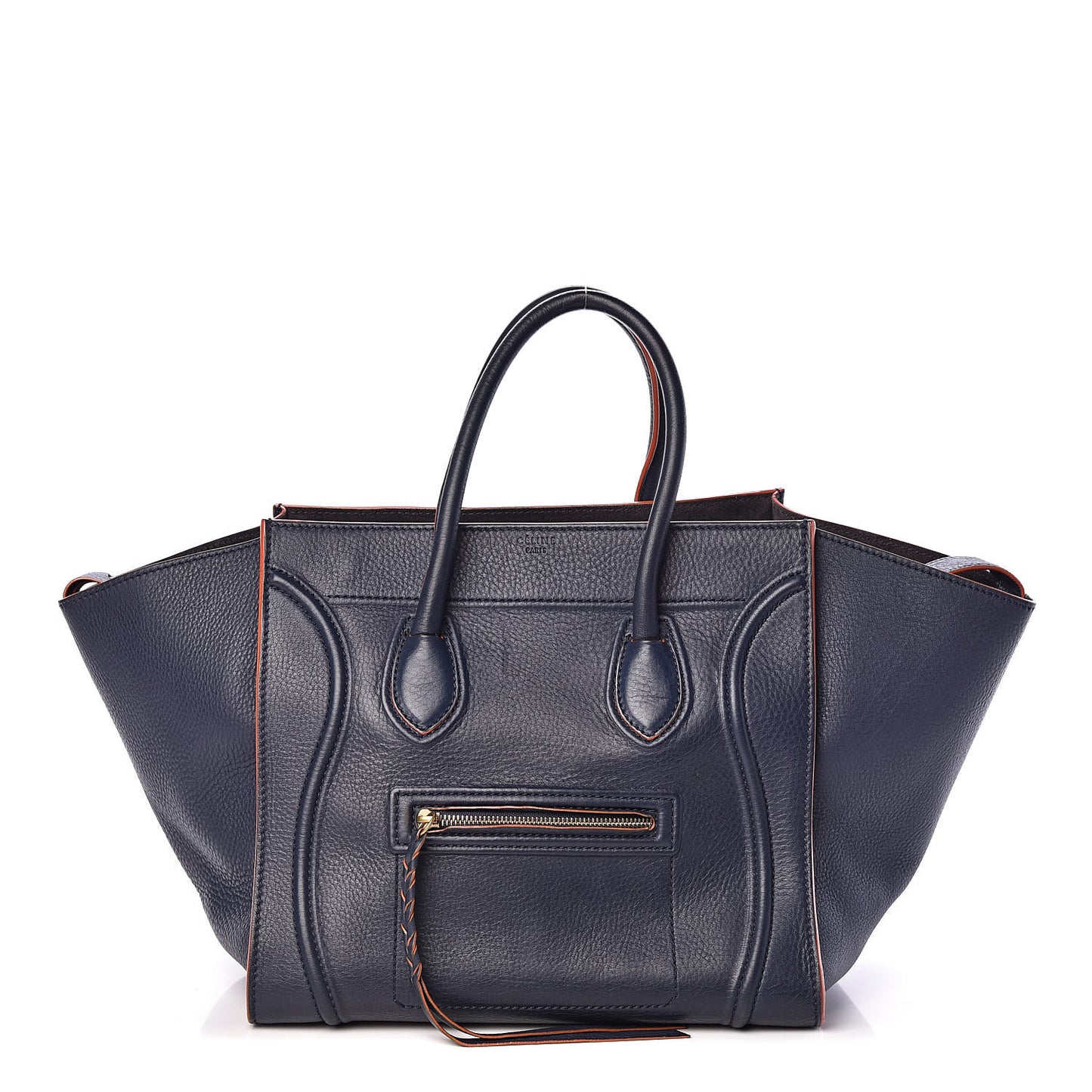 Baby Grained Calfskin Medium Phantom Luggage Midnight