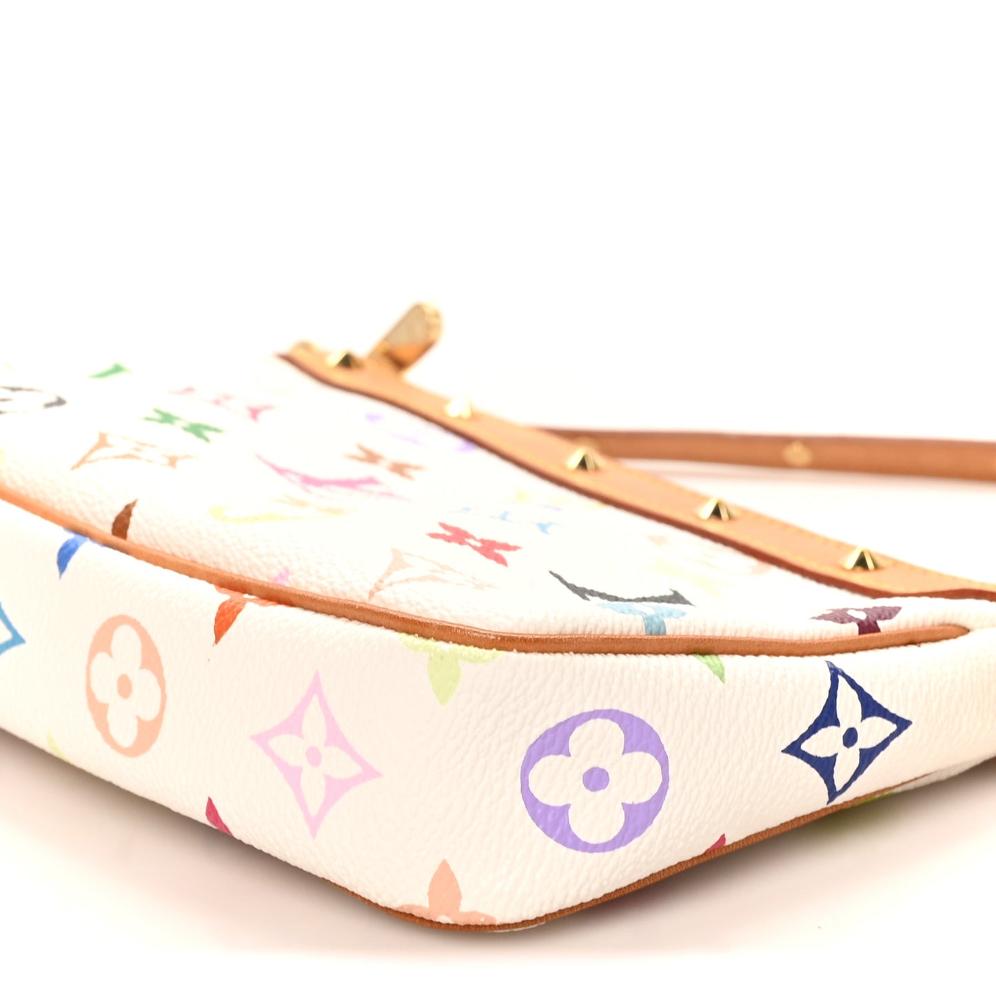 Monogram Multicolor Pochette Accessories White