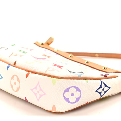Louis Vuitton Monogram Multicolor Pochette Accessories White 9 of 9