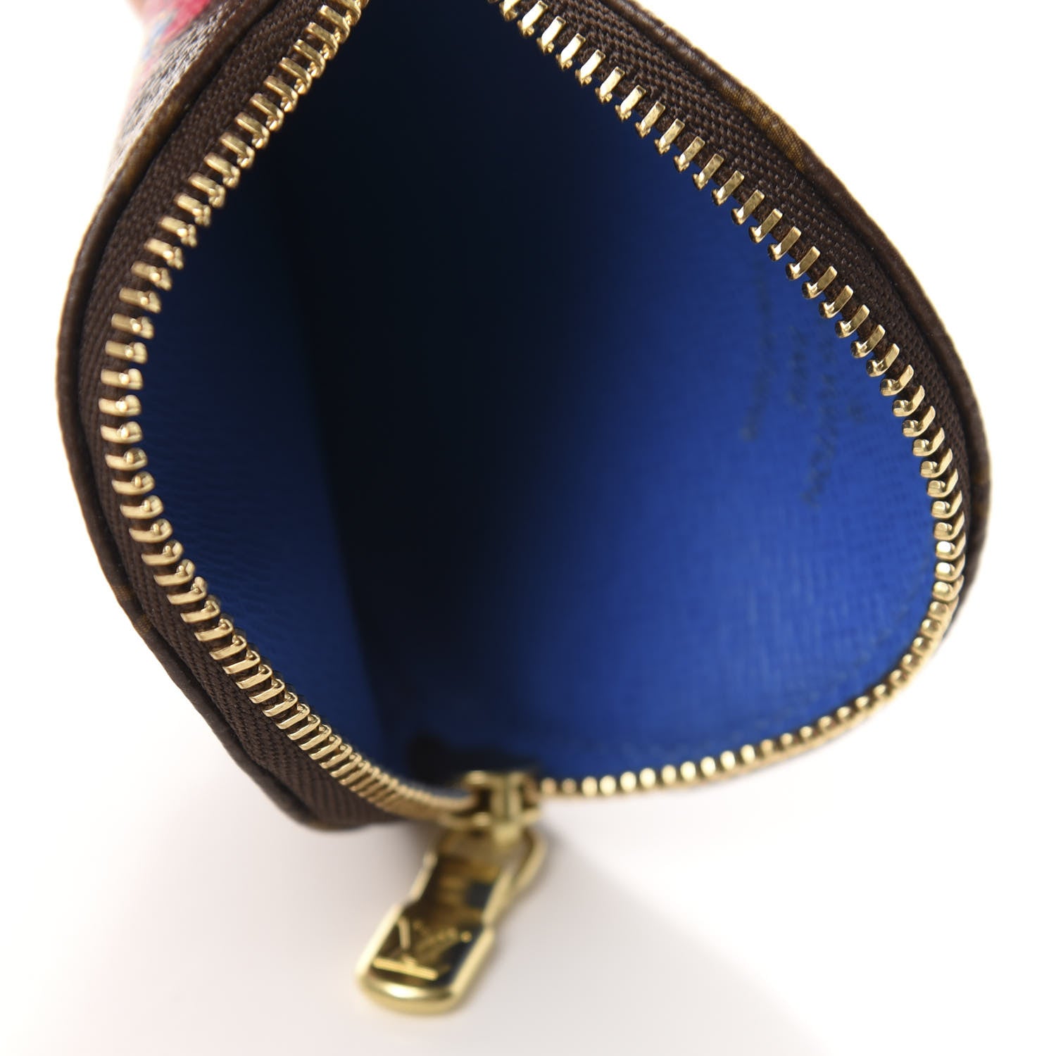 Louis Vuitton Monogram 2019 Christmas Animation Round Coin Purse Blue 5 of 7