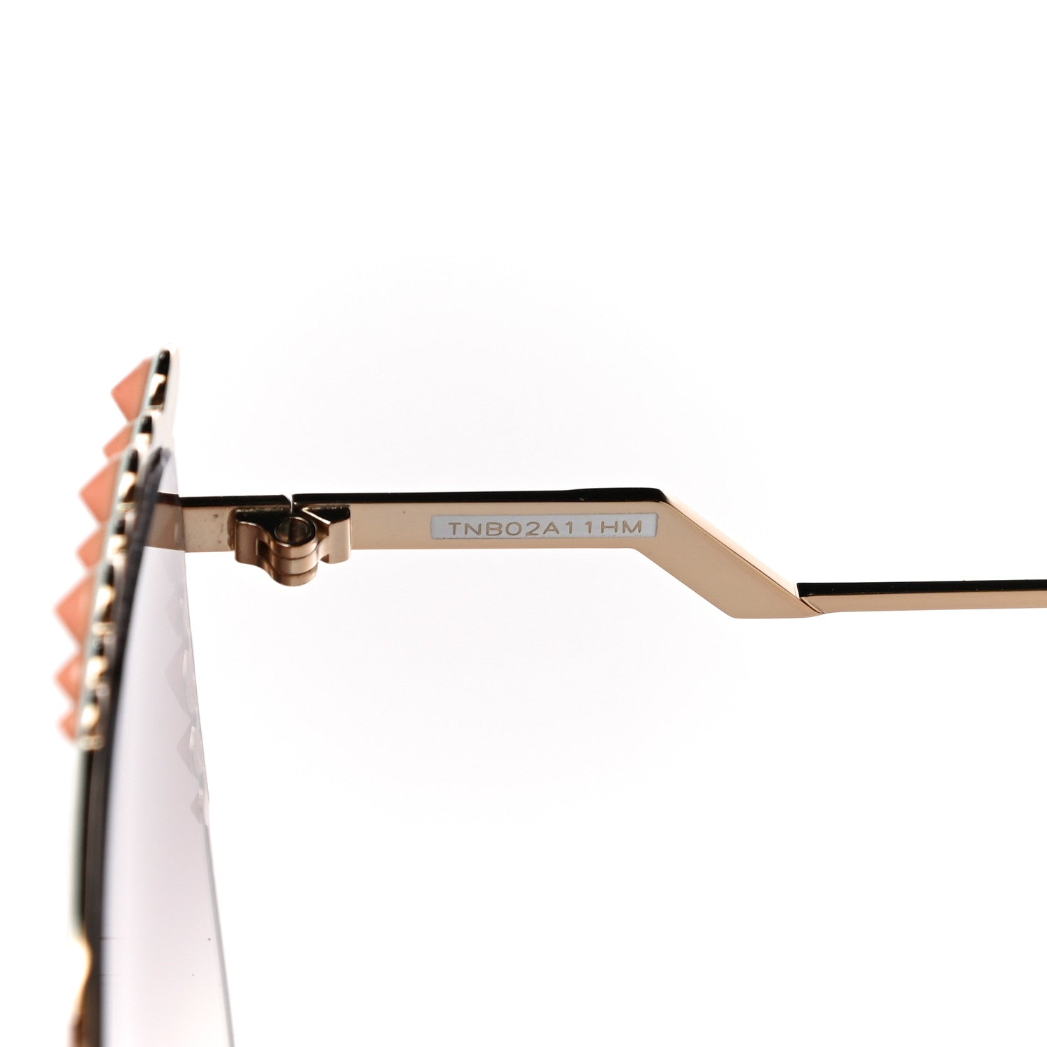 Fendi Square Dots Sunglasses FF 0259/S Gold 5 of 8