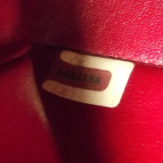 Lambskin Quilted Small Double Flap Red