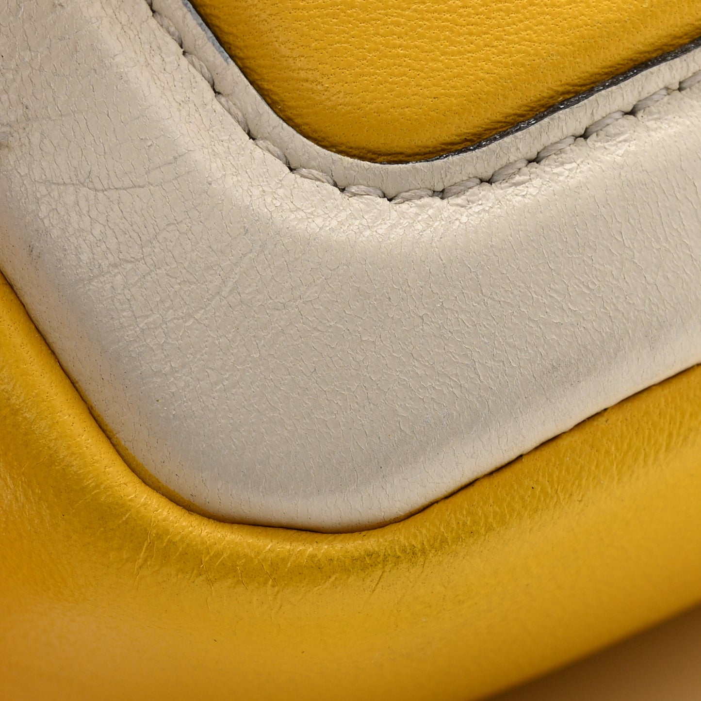 Nappa Apolo Bi-Color Mini Chain Baguette Limone White Ice