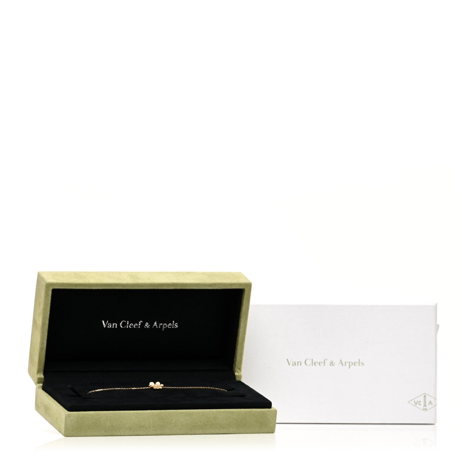 Van Cleef & Arpels 18K Yellow Gold Diamond Mini Frivole Pave Bracelet 4 of 4