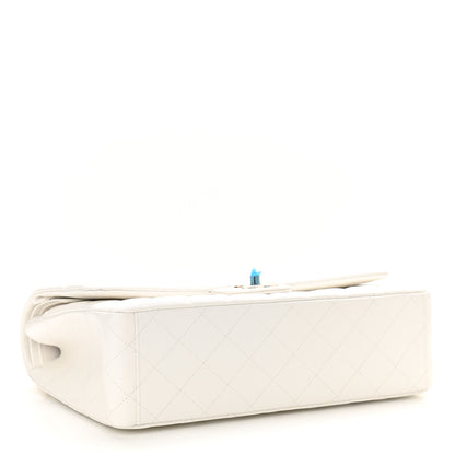 Chanel Caviar Quilted Maxi Double Flap White 4 of 10