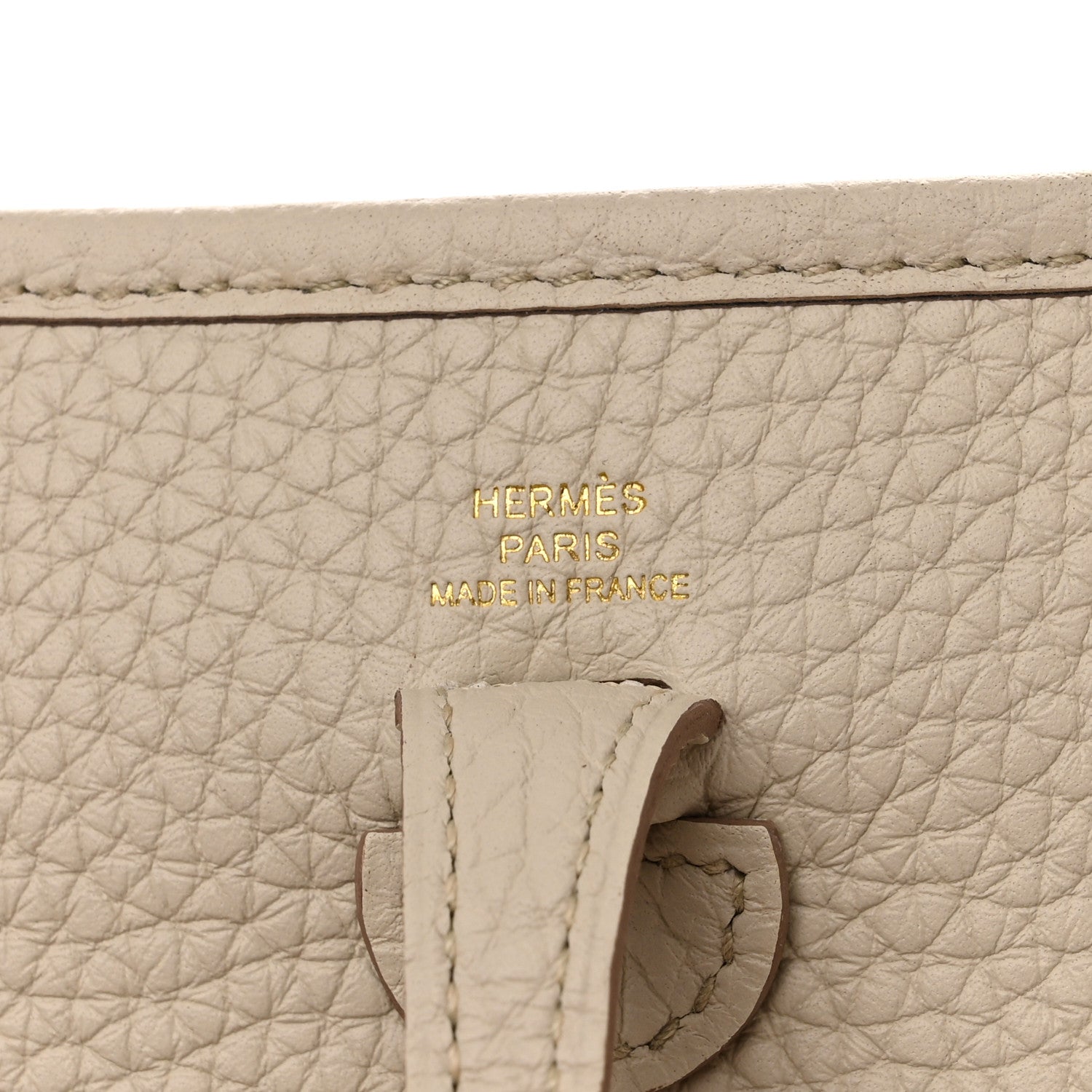 Hermes Taurillon Clemence Evelyne TPM Craie 6 of 11