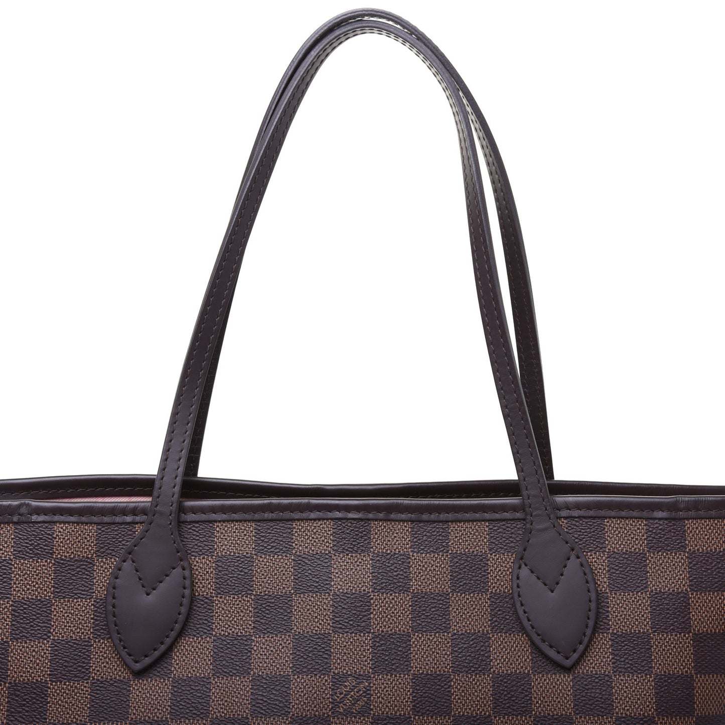 Damier Ebene Neo Neverfull MM Rose Ballerine