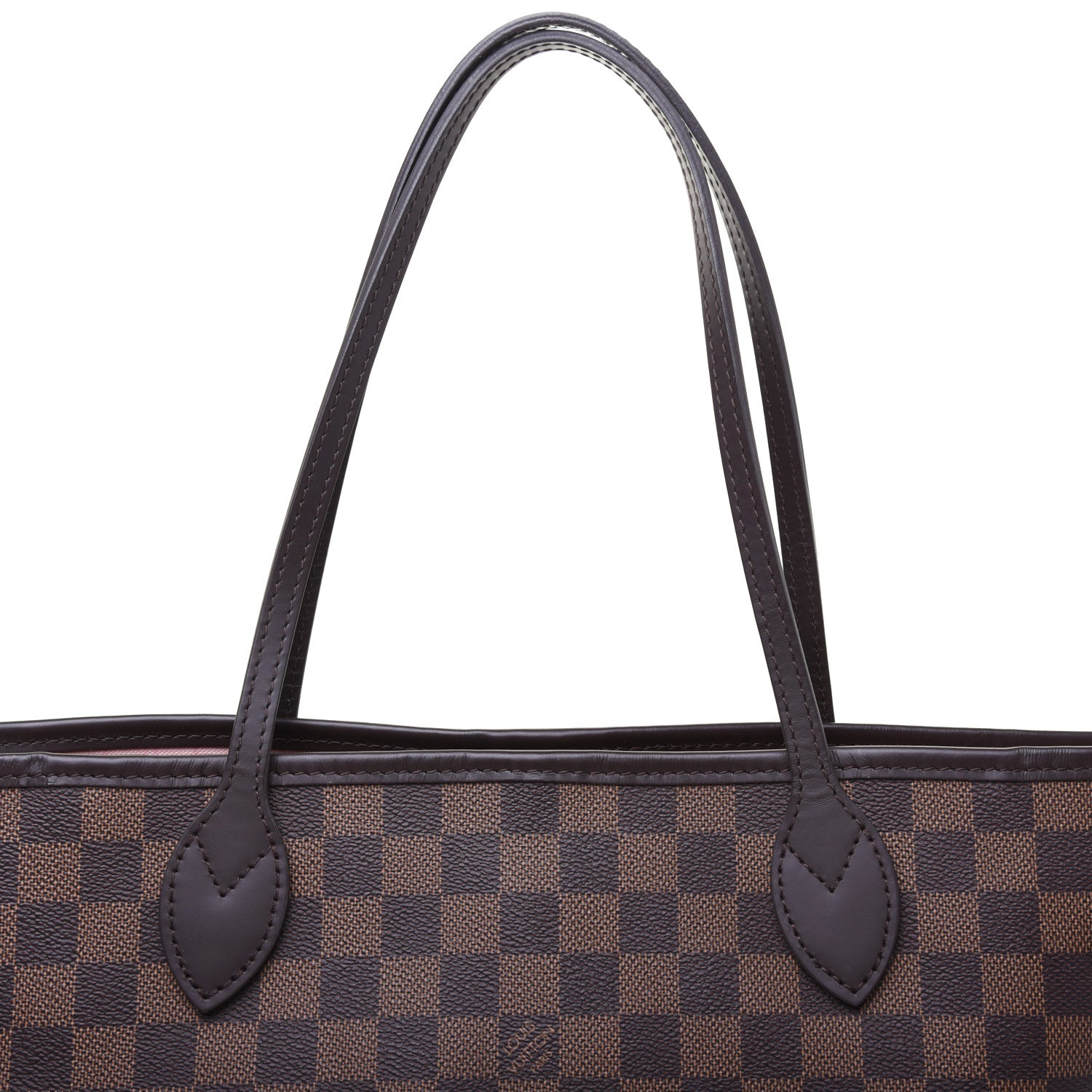 Louis Vuitton Damier Ebene Neo Neverfull MM Rose Ballerine 14 of 15