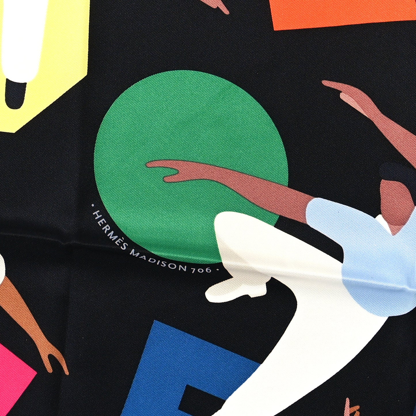 Silk Hommage a Gene Kelly Scarf 70 Black Multicolore