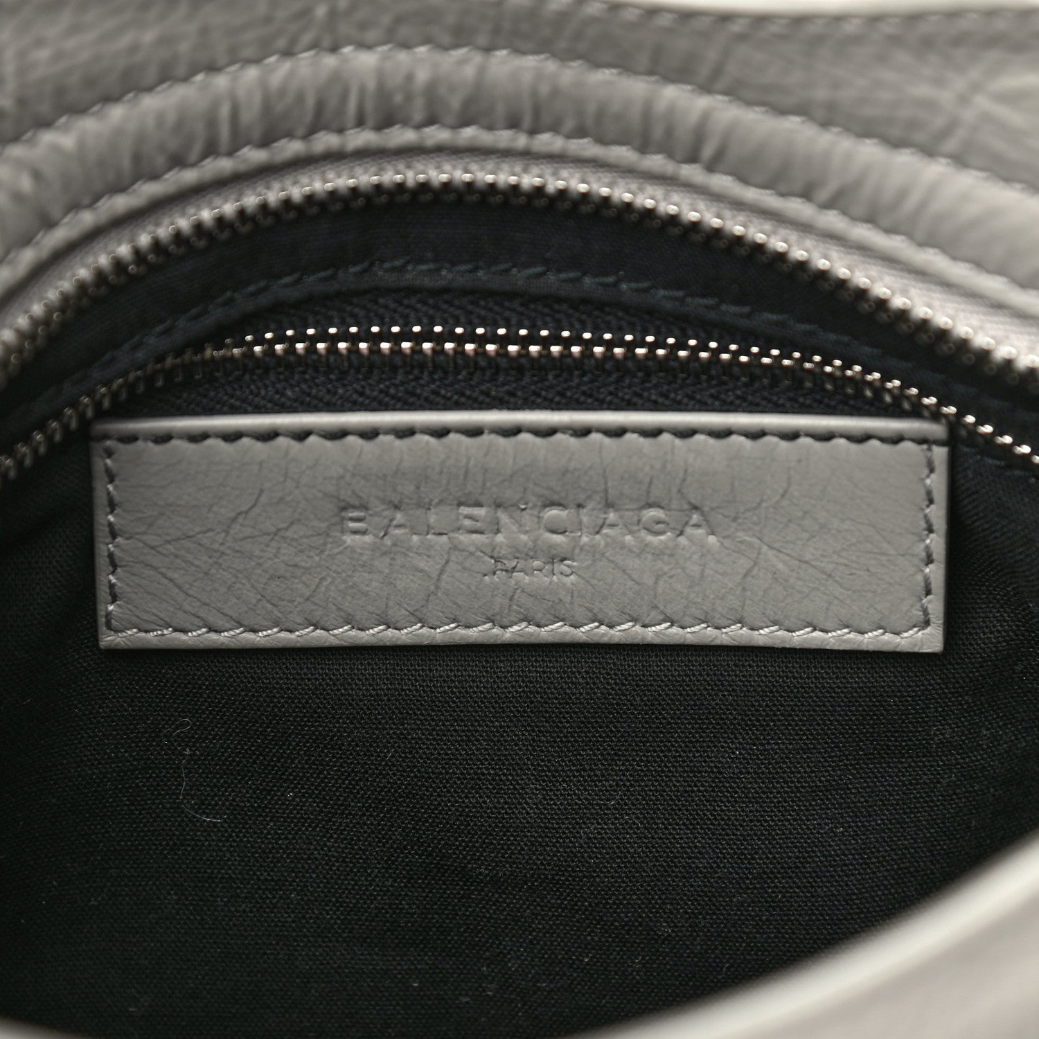 Balenciaga Matte Goatskin Rubber Covered Classic Hardware Mini City Gris Glace 6 of 12