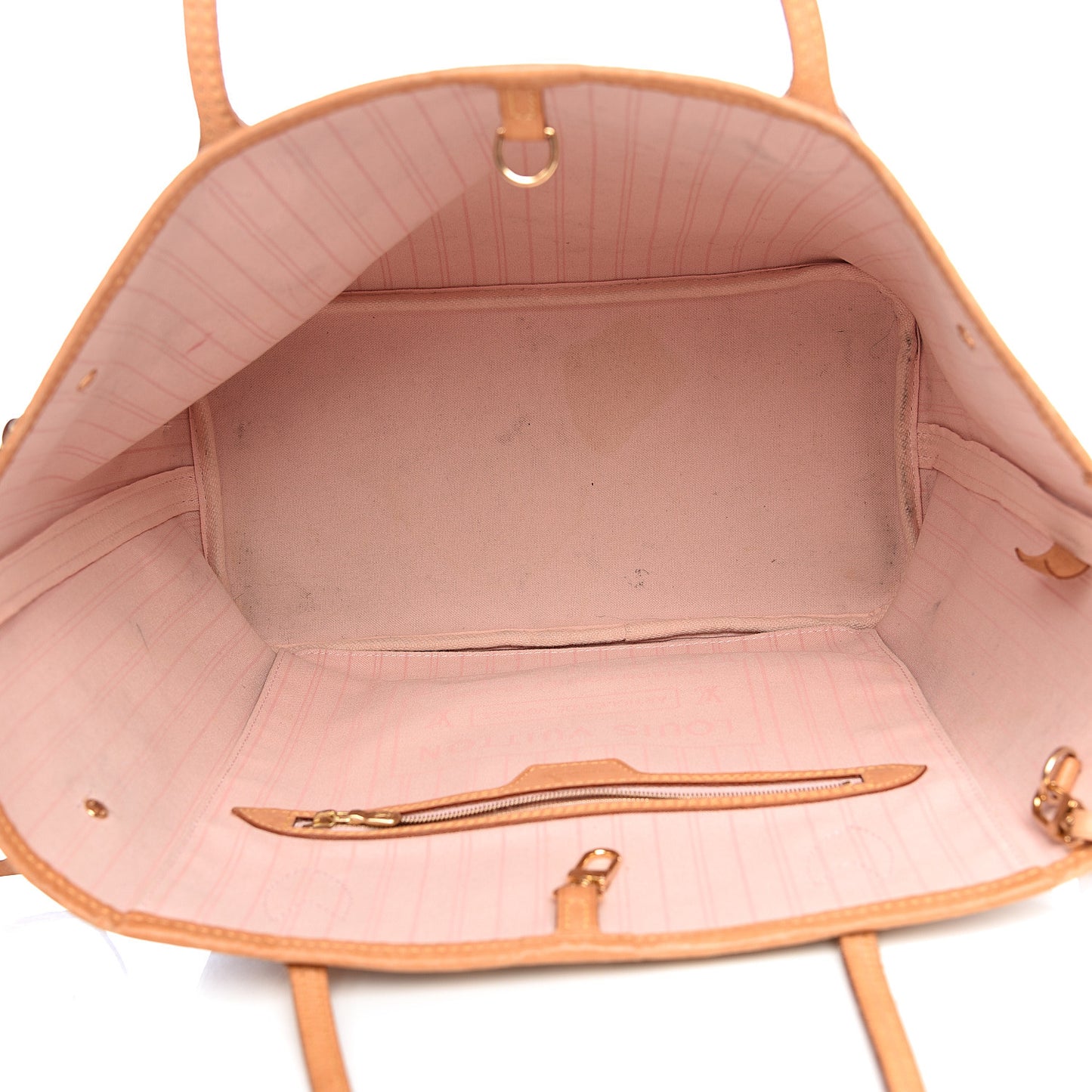 Damier Azur Neo Neverfull MM Rose Ballerine