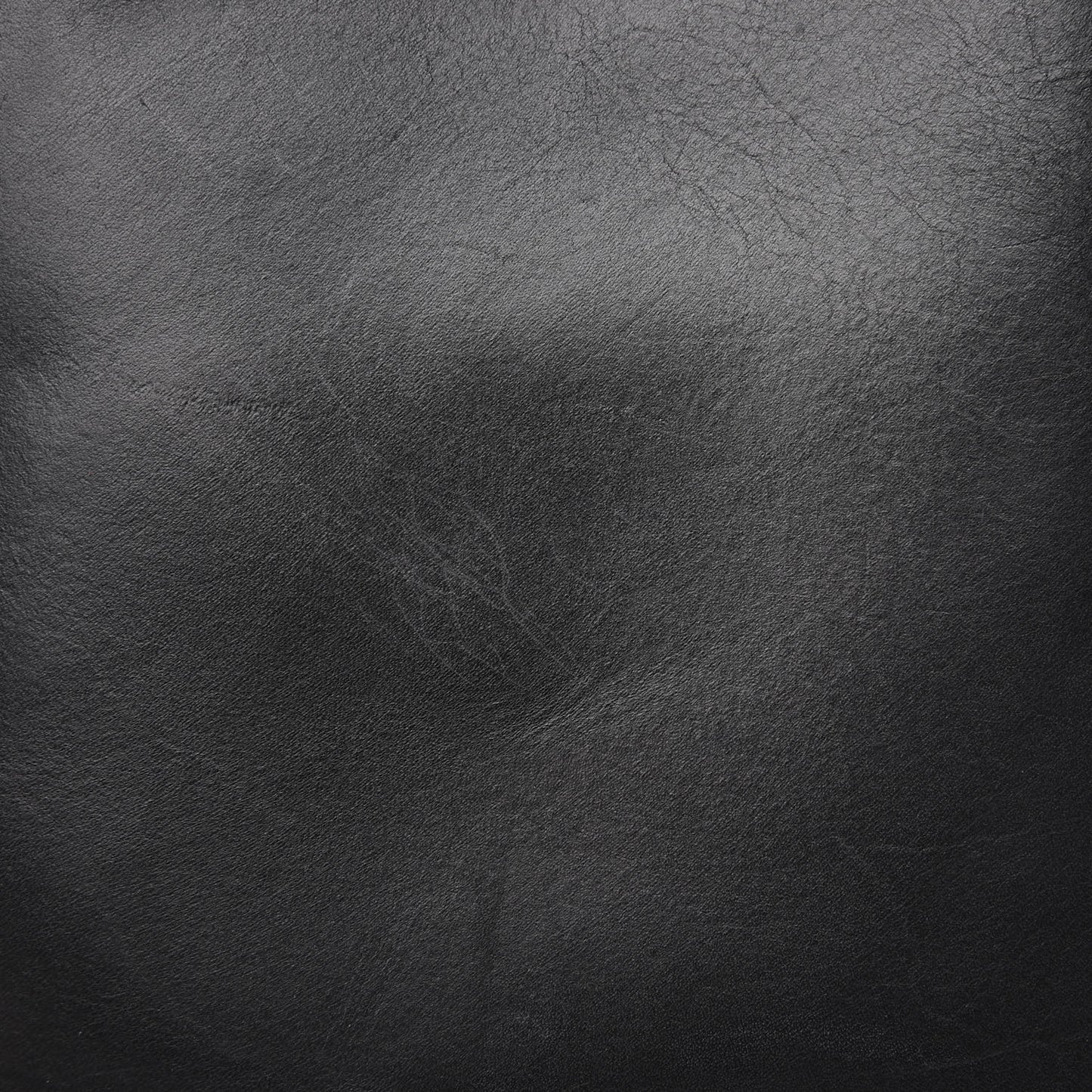 Vegetable Tanned Calfskin Bucket Bag Black Blu