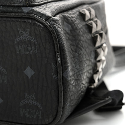 MCM Visetos Side Stud Mini Stark Backpack Black 10 of 10