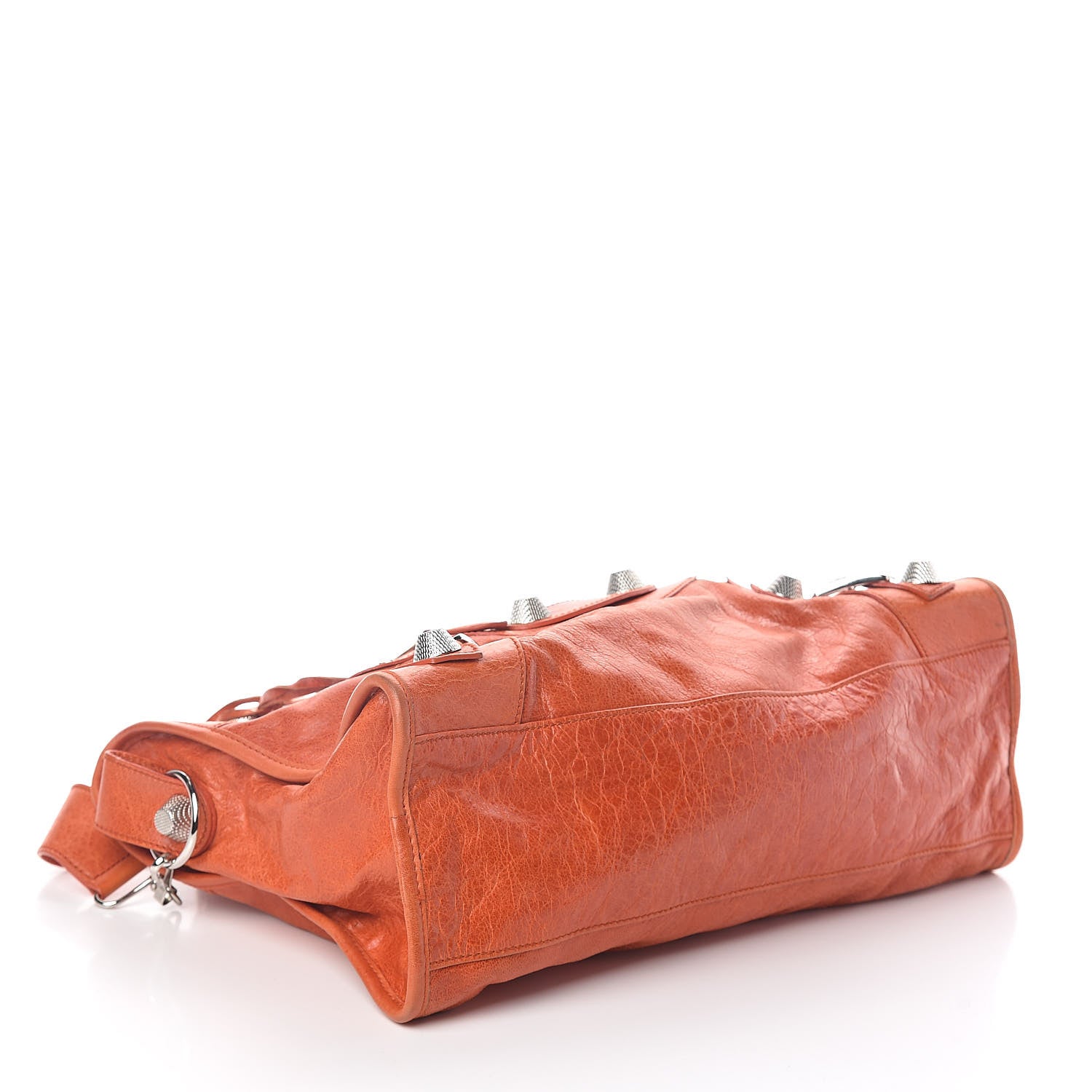 Balenciaga Agneau Giant 21 Silver Hardware City Mandarine 4 of 8