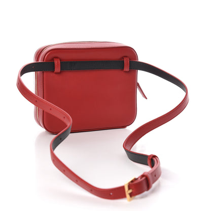 Saint Laurent Lambskin Matelasse Vicky Monogram Belt Bag Eros Red 3 of 11