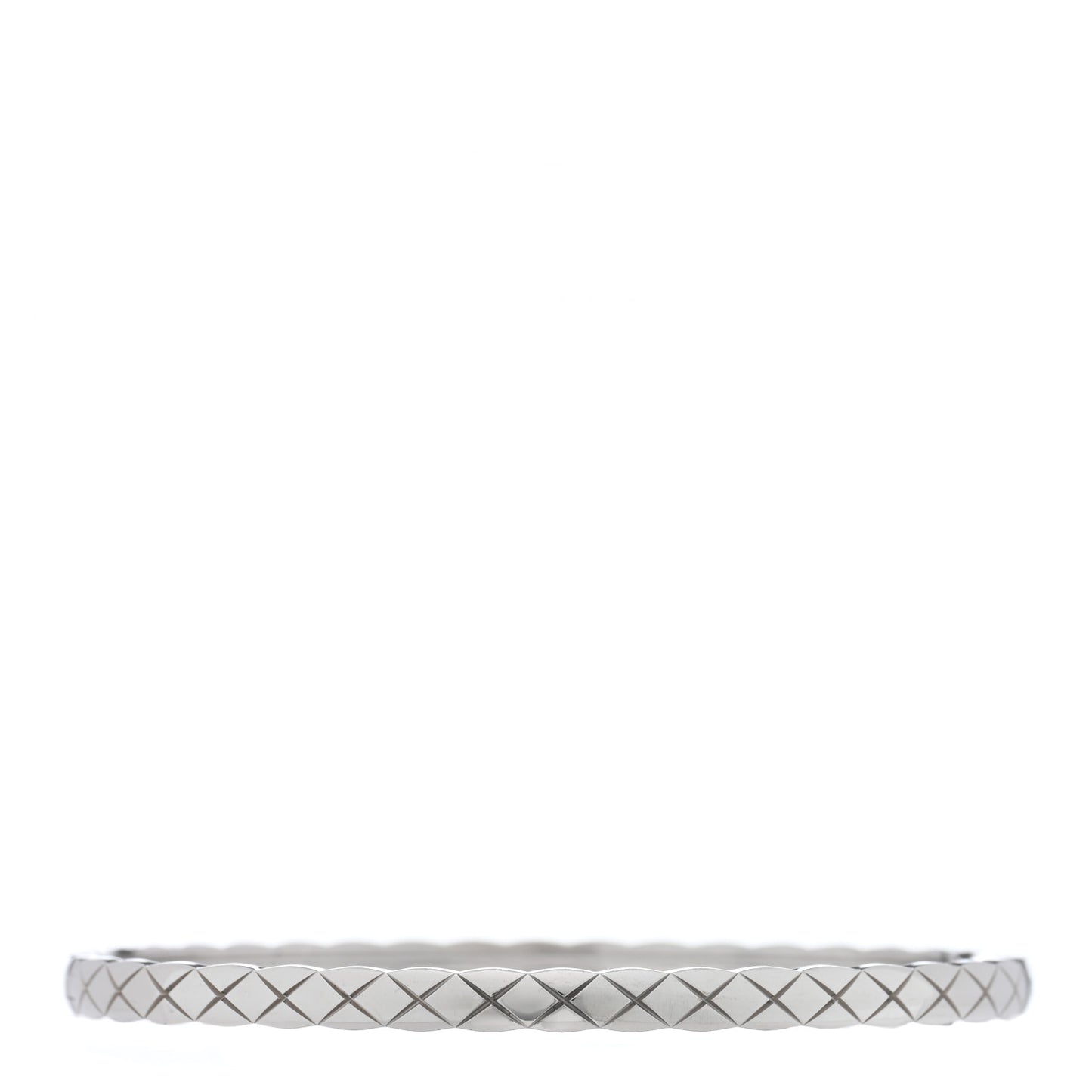 18K White Gold Mini Coco Crush Bangle Bracelet S