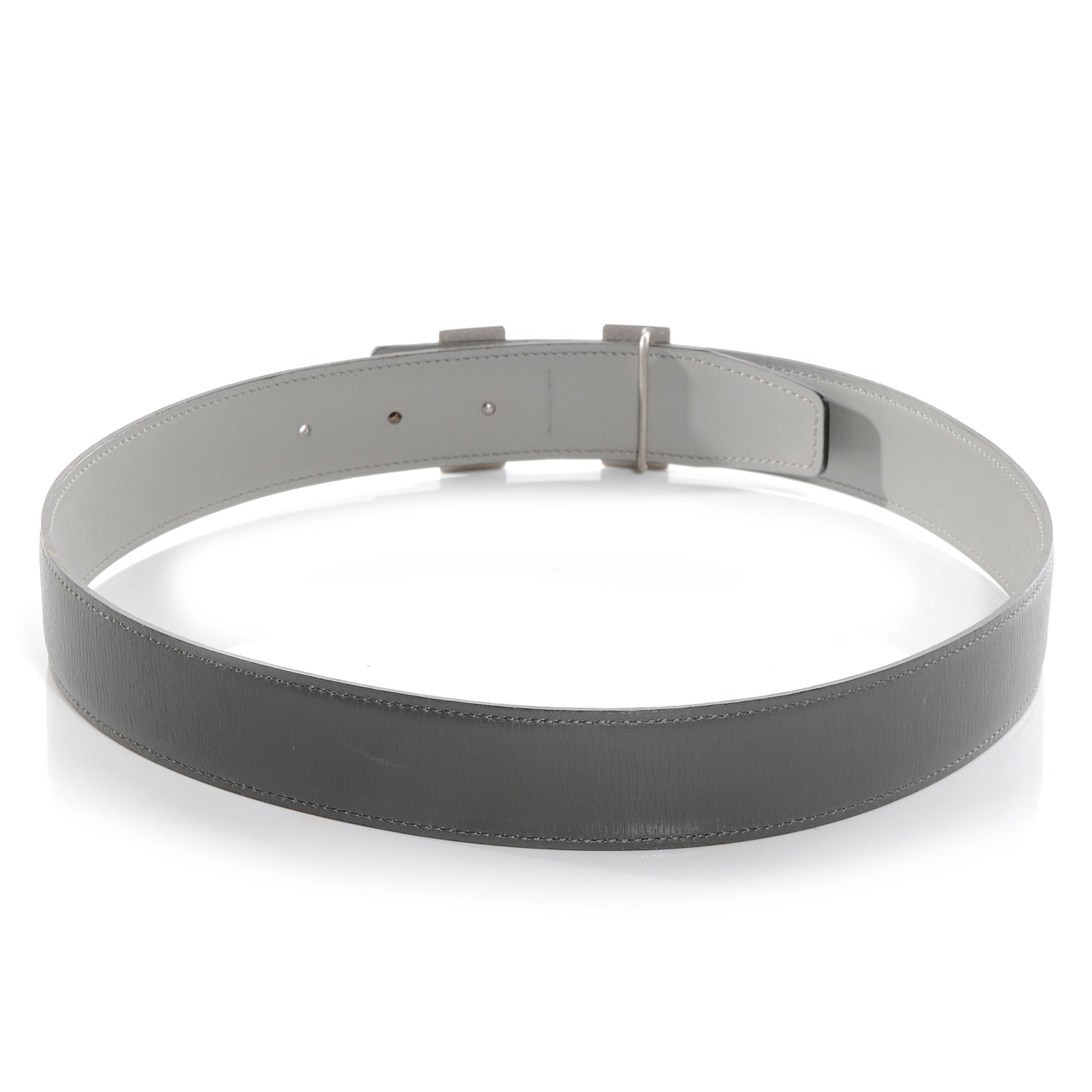 Hermes Box Reversible Polished Constance 32mm H Belt 70 Graphite Gris Pale 3 of 7