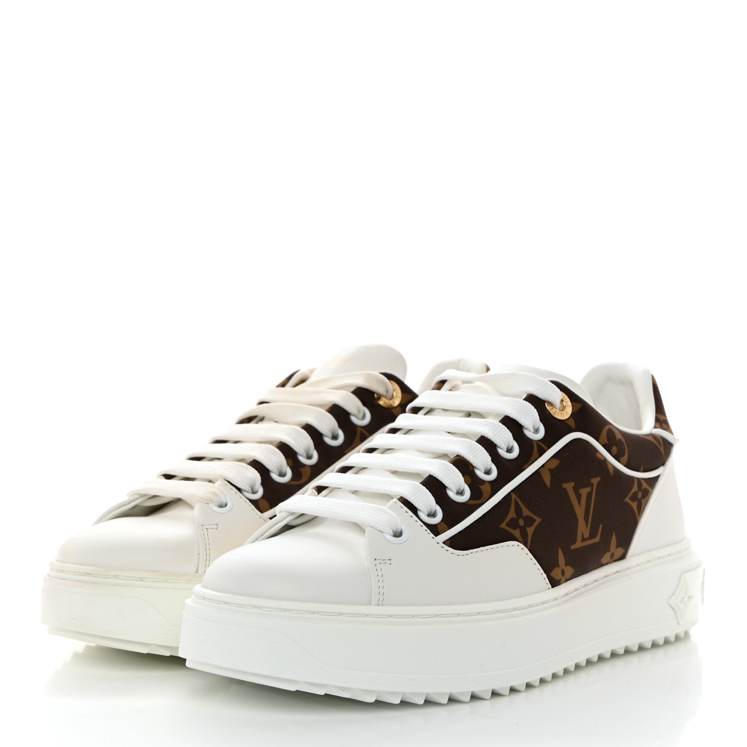 Louis Vuitton Monogram Nylon Time Out Sneakers 37 3 of 8
