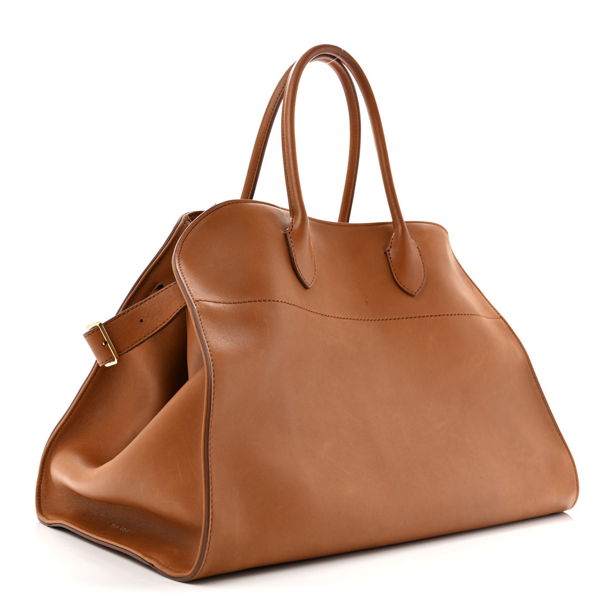 The Row Polished Saddle Calfskin Soft Margaux 15 Cuir 5 of 27