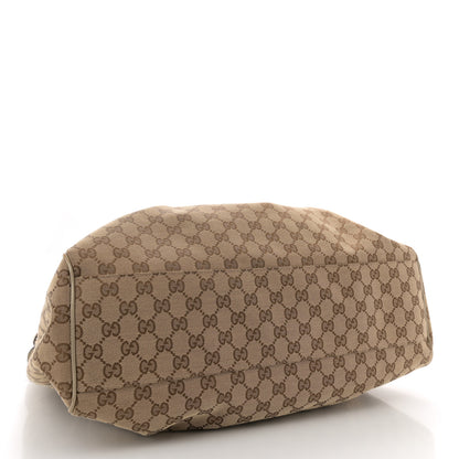 Gucci Metallic Monogram Large Sukey Tote Champagne 4 of 13