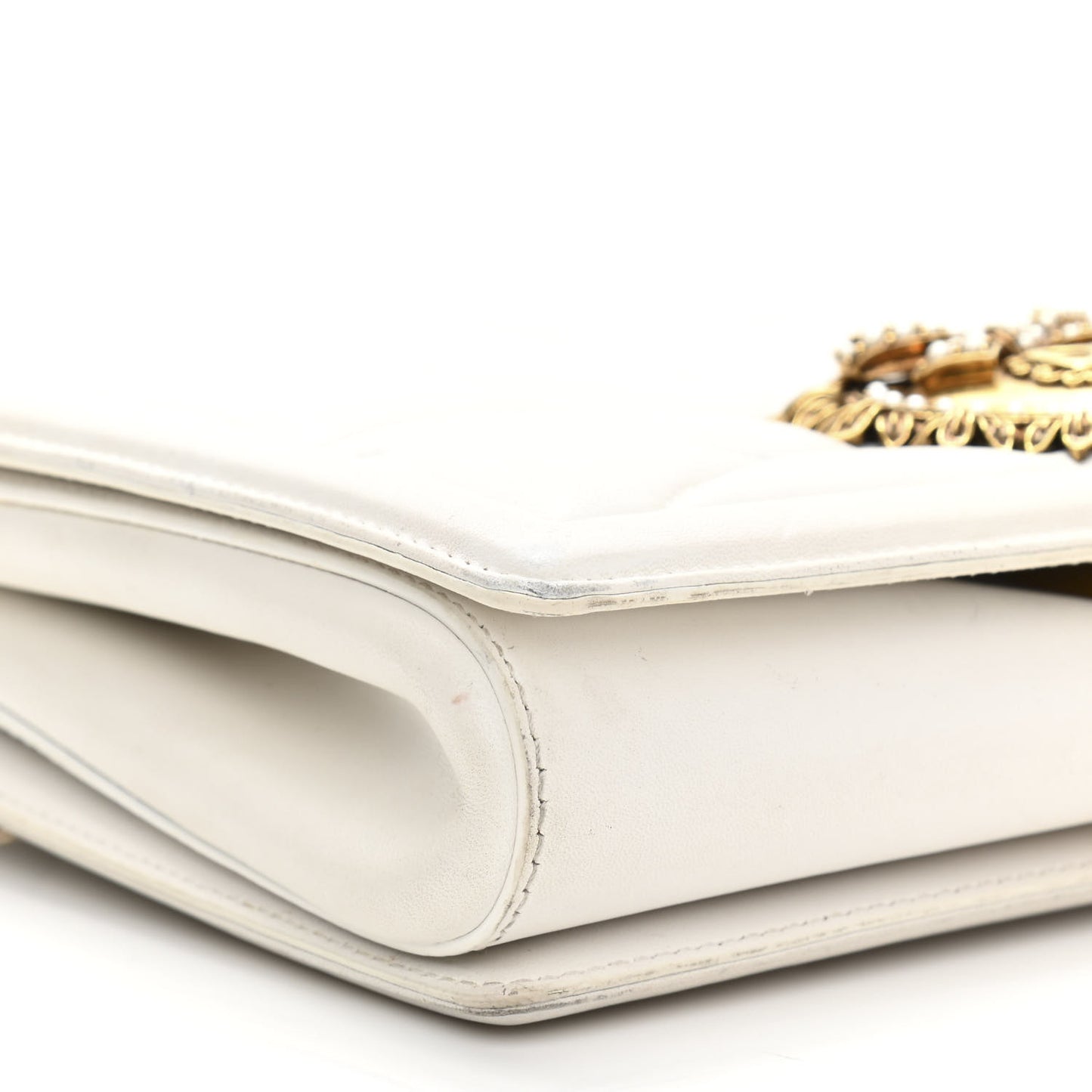 Calfskin Large Devotion Bag White